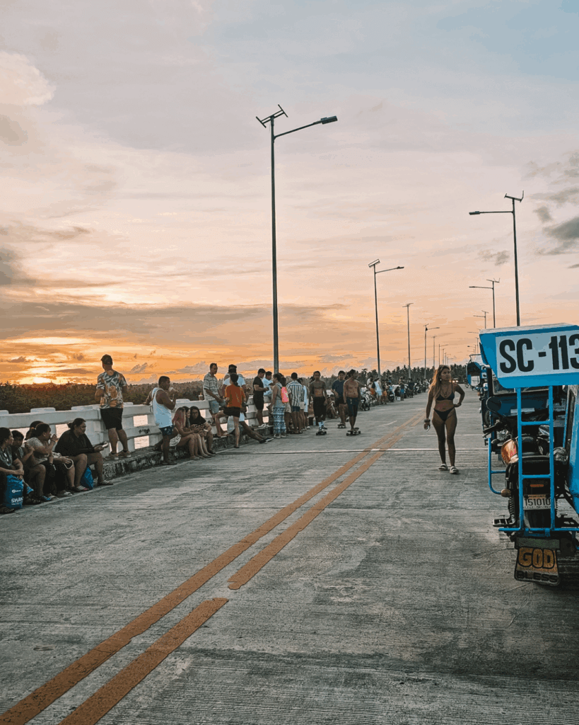 sunset bridge siargao