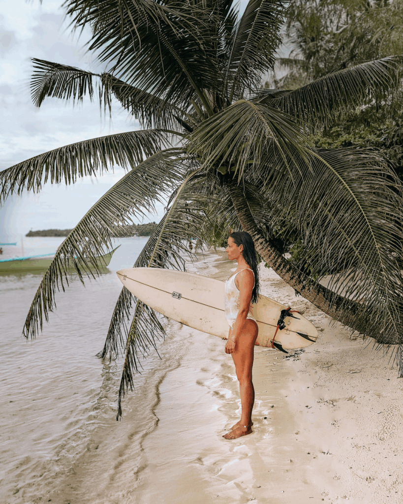 surfing in siargao